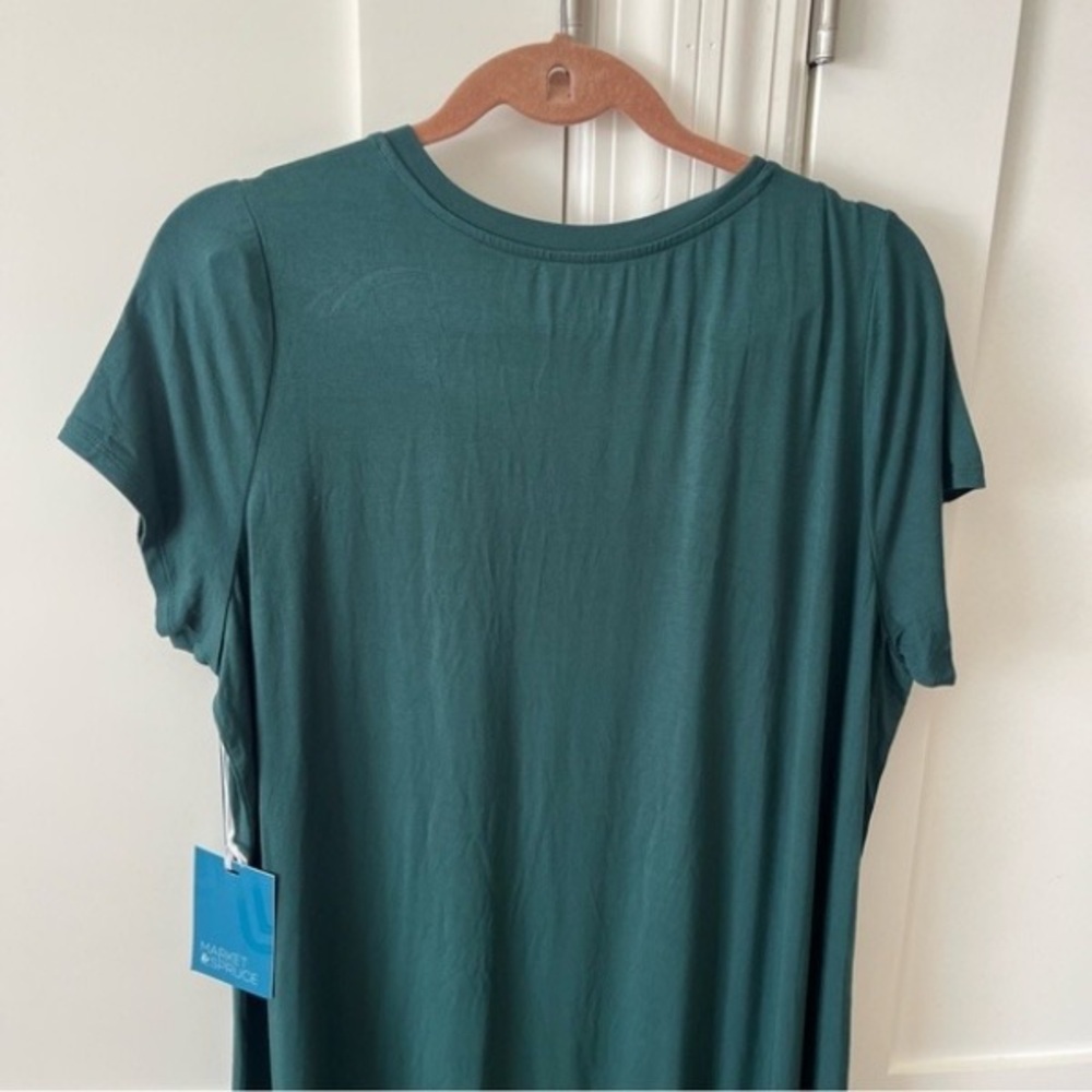 Green Short Sleeve Dress - Picture 6 of 6